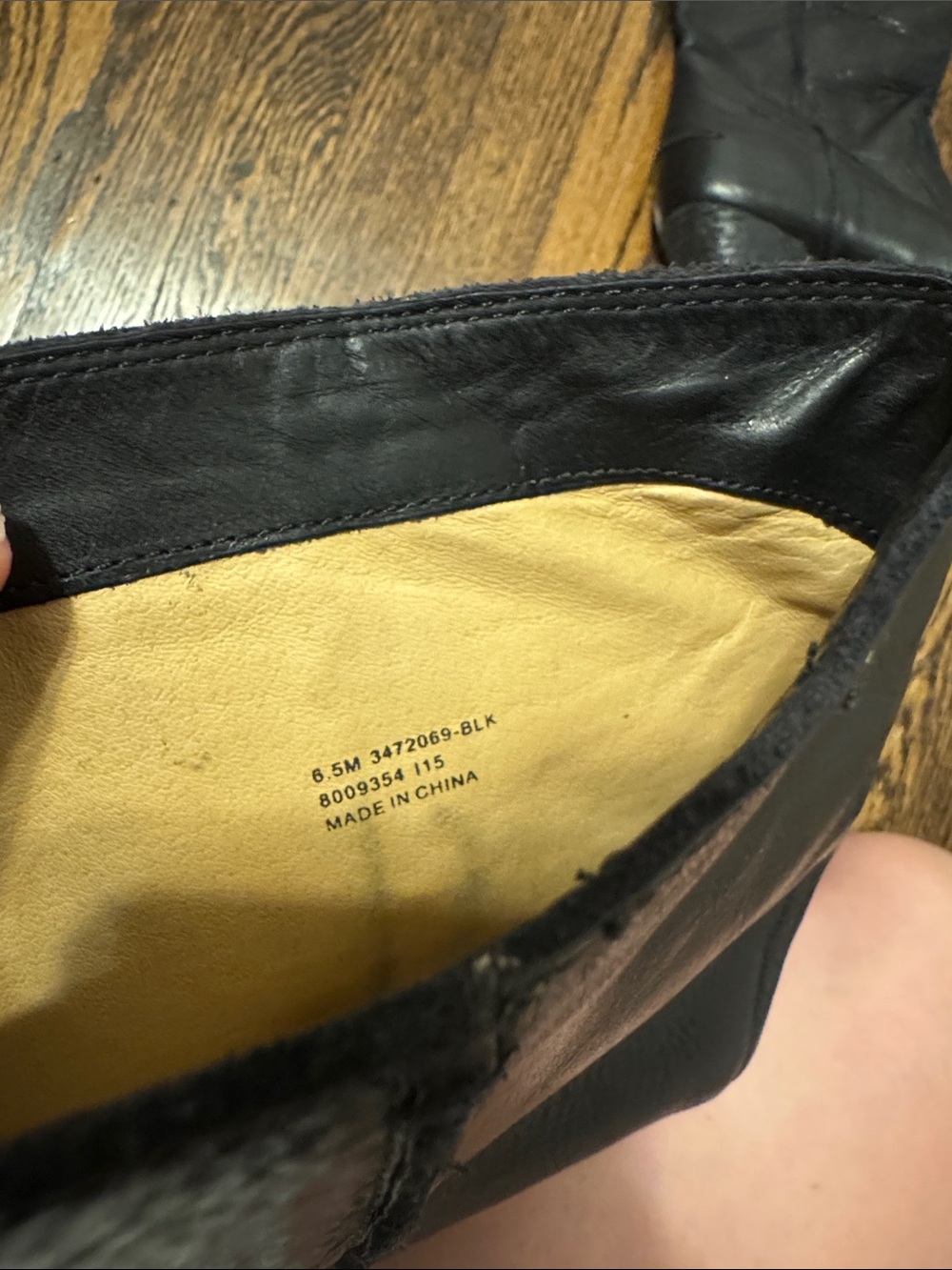 Frye Black Leather Knee-High Heeled Boots - Picture 5 of 5